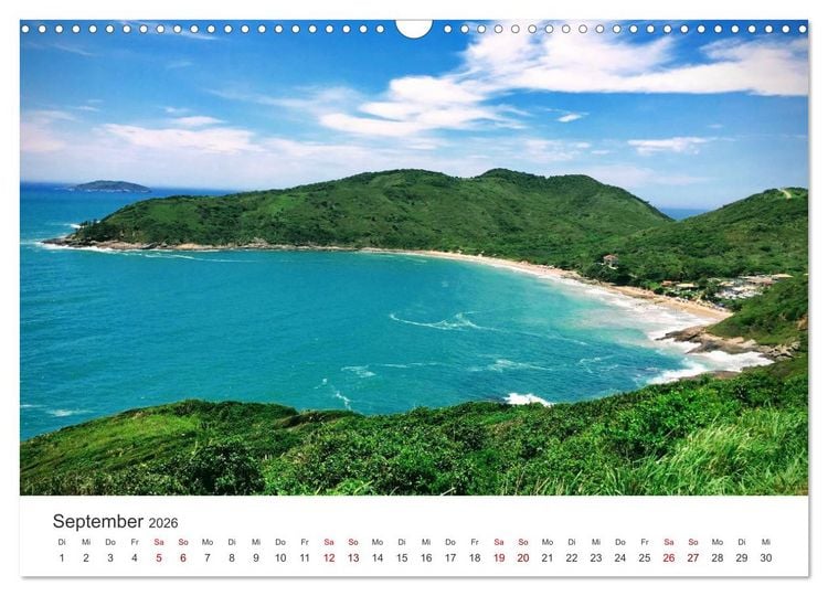 Produktbild: Brasilien - Karnevale, Fu&szlig;ball und Regenw&auml;lder. (Wandkalender 2026 DIN A3 quer), CALVENDO Monatskalender