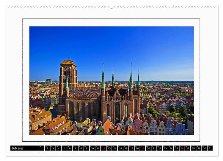 Produktbild: Danzig Gdansk (hochwertiger Premium Wandkalender 2026 DIN A2 quer), Kunstdruck in Hochglanz