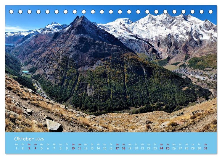 Produktbild: Majest&auml;tische Alpen (Tischkalender 2026 DIN A5 quer), CALVENDO Monatskalender