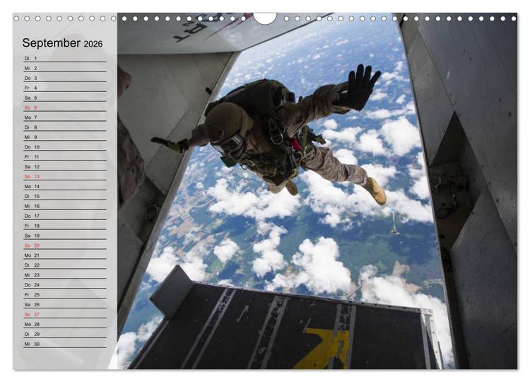 Produktbild: Fallschirmspringer. Absprung der U.S. Navy Seals (Wandkalender 2026 DIN A3 quer), CALVENDO Monatskalender