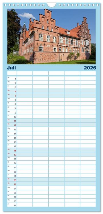 Produktbild: Familienplaner 2026 - Hamburg - Perle an der Elbe mit 5 Spalten (Wandkalender, 21 x 45 cm) CALVENDO