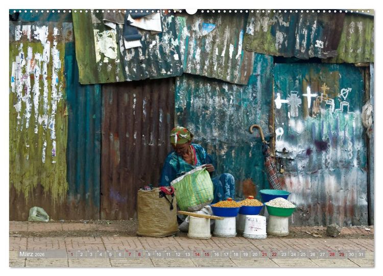 Produktbild: neunziggrad photoart: &auml;thiopien von nord nach s&uuml;d (hochwertiger Premium Wandkalender 2026 DIN A2 quer), Kunstdruck in Hochglanz