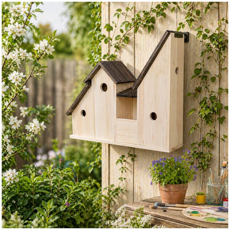 Produktbild: HTI-Line Vogelhotel Mina natur Vogelhotel Mina natur