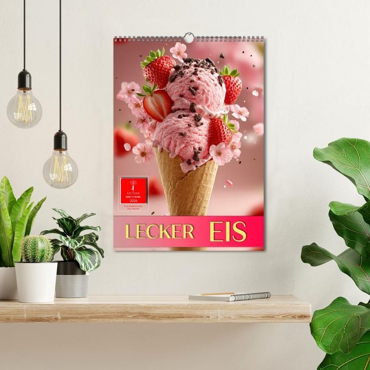 Produktbild: Lecker Eis (Wandkalender 2026 DIN A3 hoch), CALVENDO Monatskalender