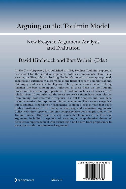 Produktbild: Arguing on the Toulmin Model