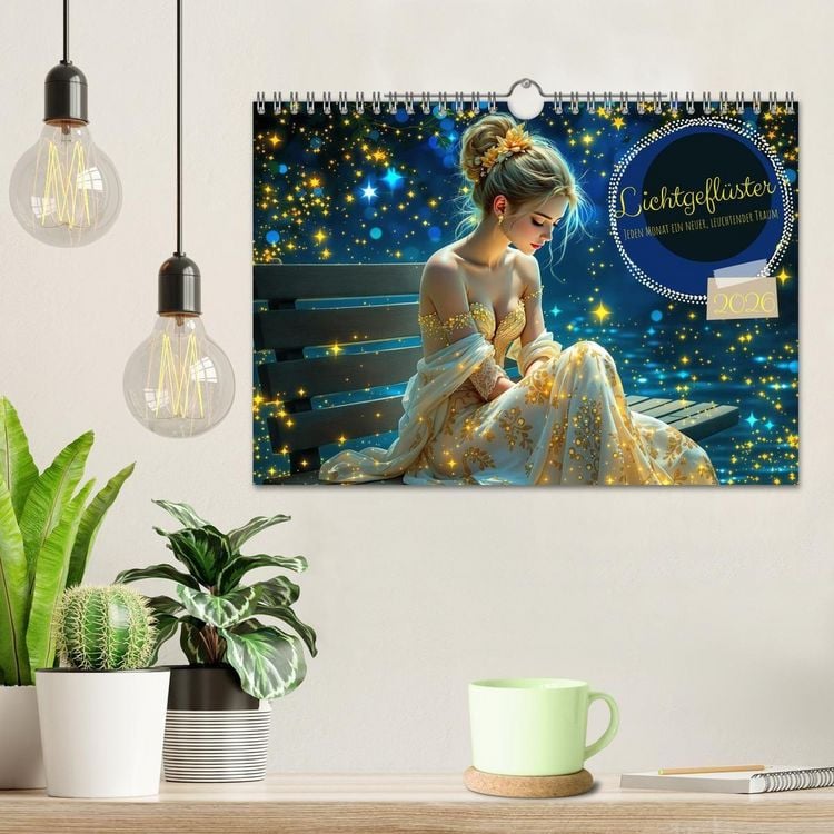 Produktbild: Lichtgefl&uuml;ster (Wandkalender 2026 DIN A4 quer), CALVENDO Monatskalender