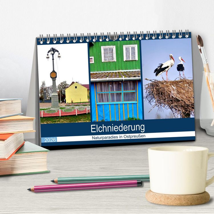 Produktbild: Elchniederung - Naturparadies in Ostpreu&szlig;en (Tischkalender 2026 DIN A5 quer), CALVENDO Monatskalender