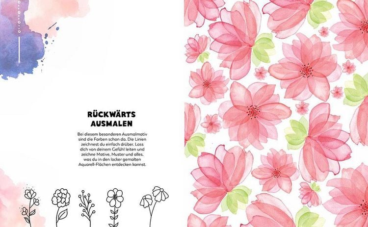 Produktbild: Achtsam zeichnen. Kreativbuch zum Reinzeichnen inkl. Fineliner!