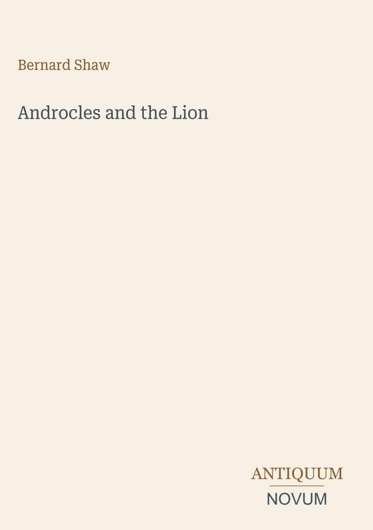 Produktbild: Androcles and the Lion