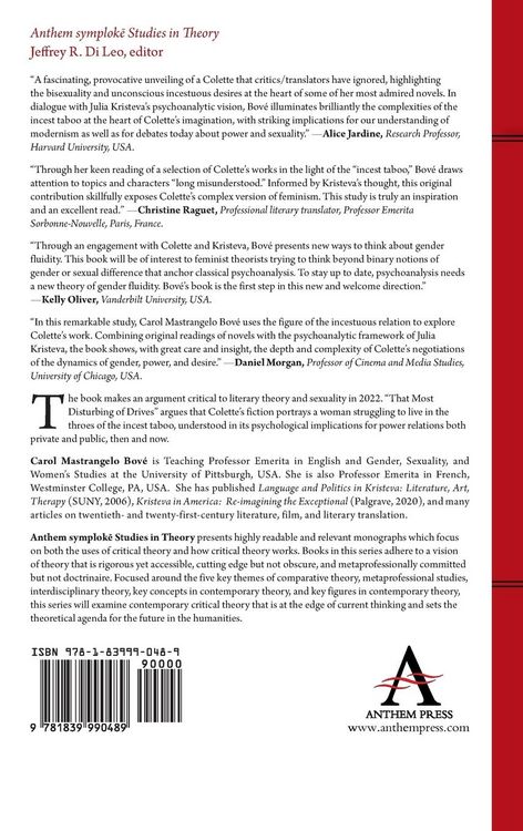 Produktbild: Colette and the Incest Taboo