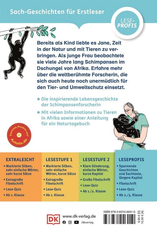 Produktbild: SUPERLESER! Jane Goodall. Ein Leben mit den Schimpansen