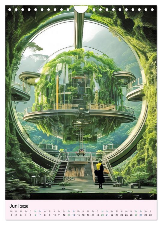 Produktbild: Sci-fi Welten - Fantasiebilder (Wandkalender 2026 DIN A4 hoch), CALVENDO Monatskalender