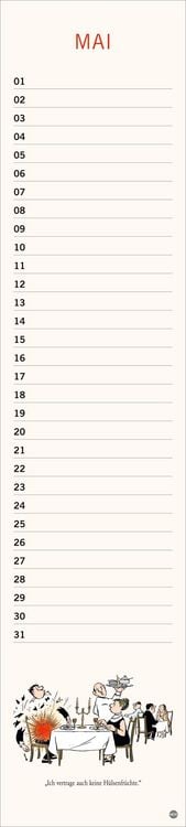 Produktbild: Loriot Geburtstagskalender Langplaner