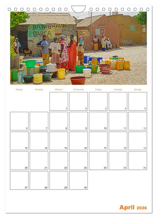 Produktbild: Gambia und Senegal erleben (Wandkalender 2026 DIN A4 hoch), CALVENDO Monatskalender