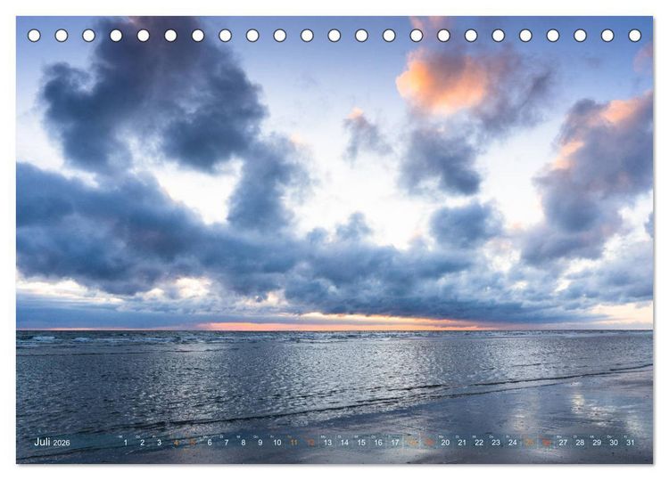Produktbild: R&ouml;m&ouml; - Str&auml;nde und D&uuml;nen (Tischkalender 2026 DIN A5 quer), CALVENDO Monatskalender