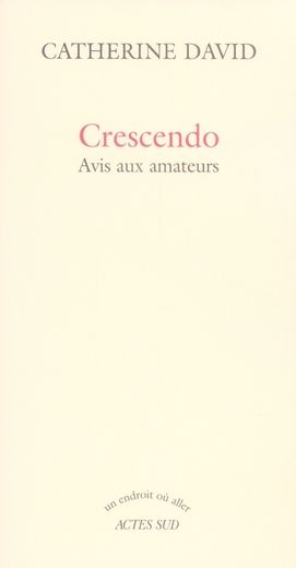 Produktbild: Crescendo : avis aux amateurs