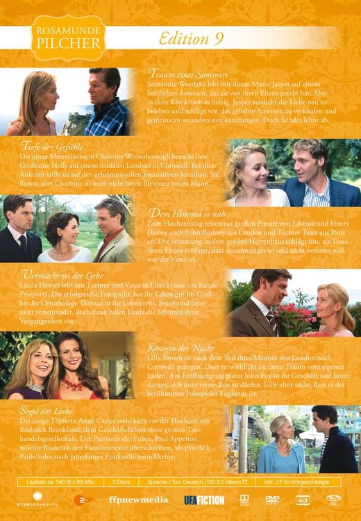 Produktbild: Rosamunde Pilcher Edition 9 (6 Filme auf 3 DVDs)