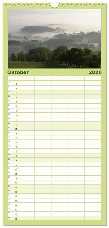 Produktbild: Familienplaner 2026 - Baum-Variationen mit 5 Spalten (Wandkalender, 21 x 45 cm) CALVENDO