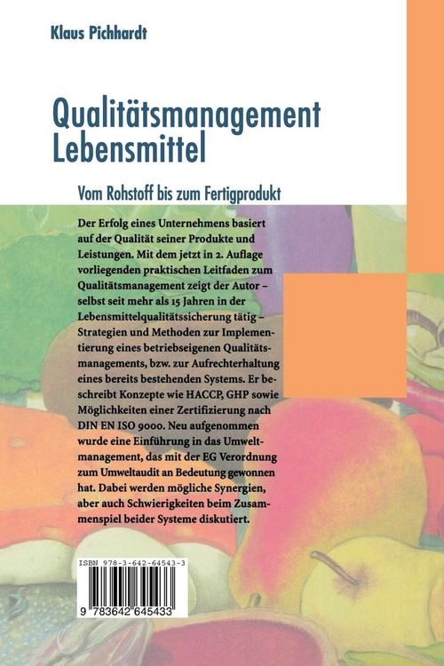 Produktbild: Qualit&auml;tsmanagement Lebensmittel