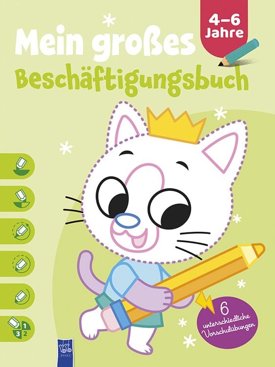 Produktbild: Mein gro&szlig;es Besch&auml;ftigungsbuch 4-6 Jahre (Cover Katze)