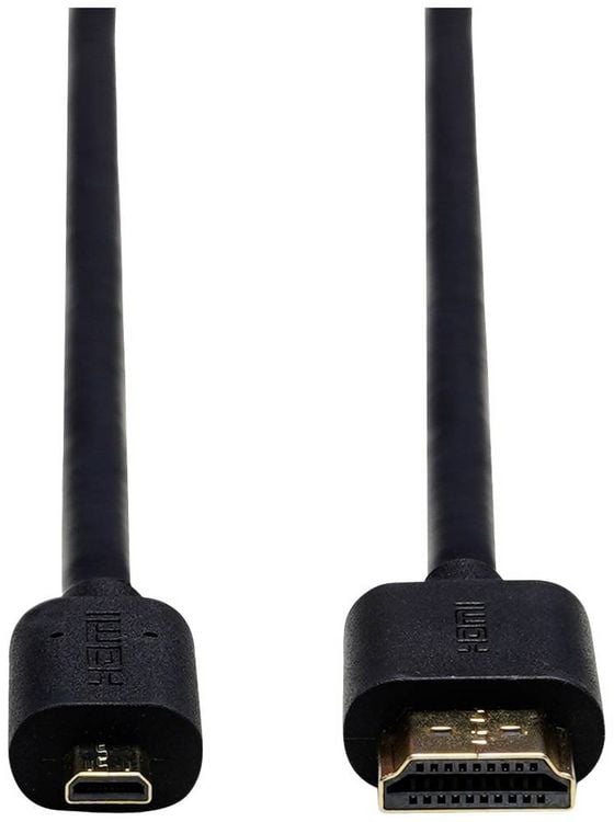 Produktbild: Obsbot HDMI Anschlusskabel HDMI-Micro-D Stecker, HDMI-A Stecker 1.50 m Schwarz 230373 4K UHD HDMI-Kabel