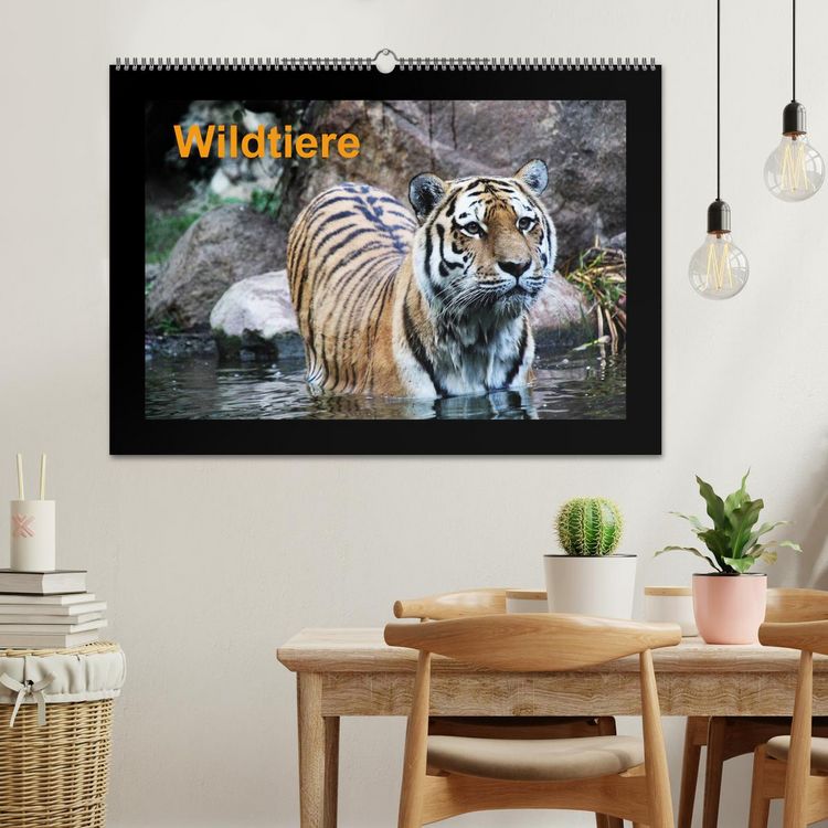 Produktbild: Wildtiere (Wandkalender 2026 DIN A2 quer), CALVENDO Monatskalender
