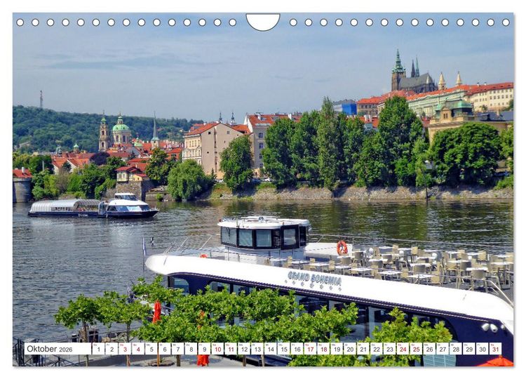 Produktbild: Prag &ndash; Ein perfekter Sommertag in der Goldenen Stadt (Wandkalender 2026 DIN A4 quer), CALVENDO Monatskalender