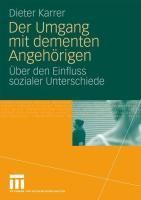 Produktbild: Der Umgang mit dementen Angeh&ouml;rigen