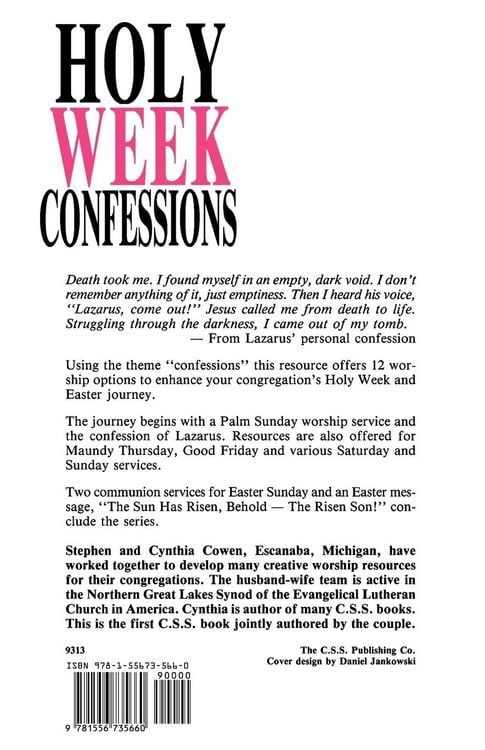 Produktbild: Holy Week Confessions