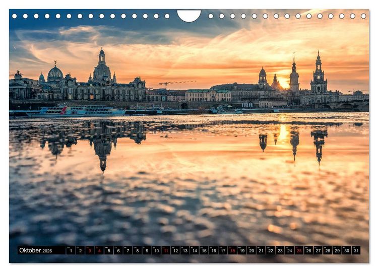 Produktbild: Barockperle Dresden (Wandkalender 2026 DIN A4 quer), CALVENDO Monatskalender