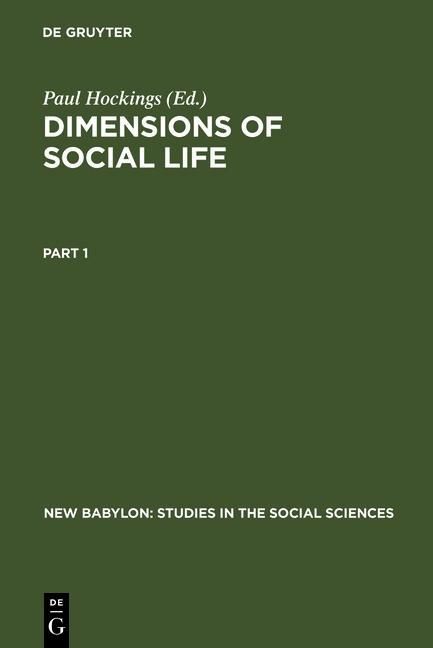 Produktbild: Dimensions of Social Life