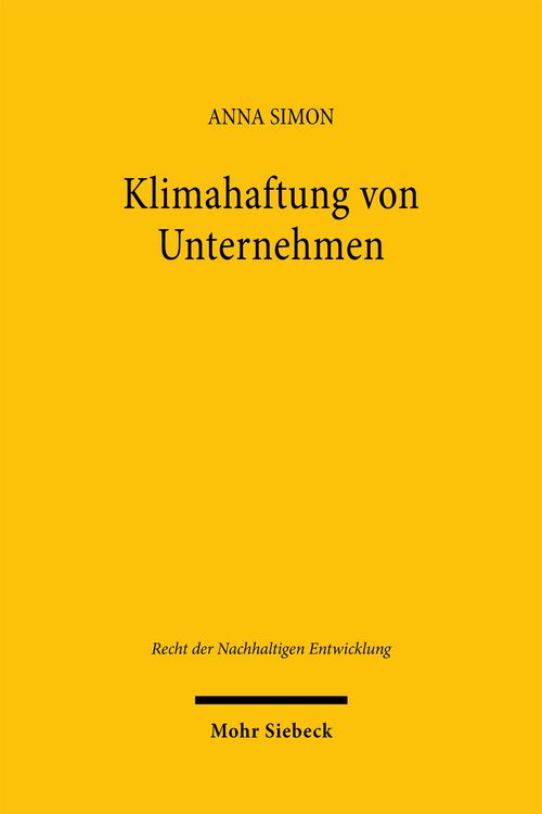 Produktbild: Klimahaftung von Unternehmen