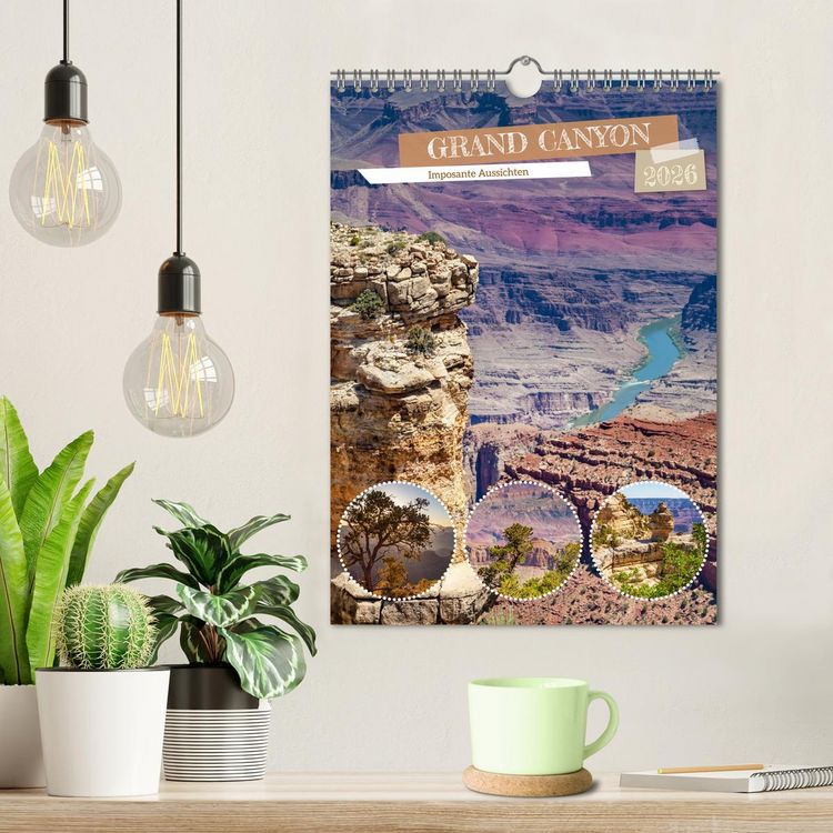 Produktbild: GRAND CANYON Imposante Aussichten (Wandkalender 2026 DIN A4 hoch), CALVENDO Monatskalender