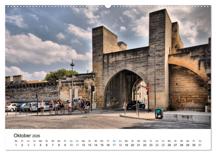 Produktbild: Avignon - Weltkulturerbe der UNESCO (Wandkalender 2026 DIN A2 quer), CALVENDO Monatskalender