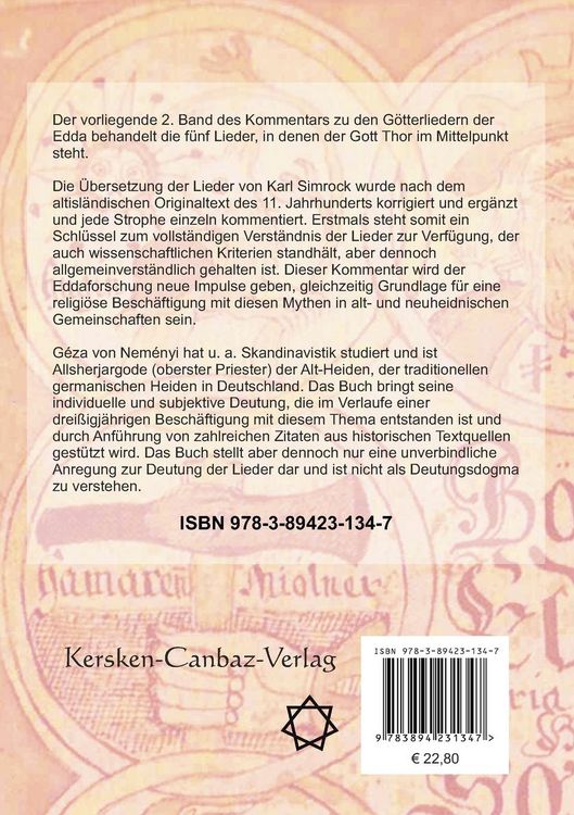 Produktbild: Kommentar zu den G&ouml;tterliedern der Edda