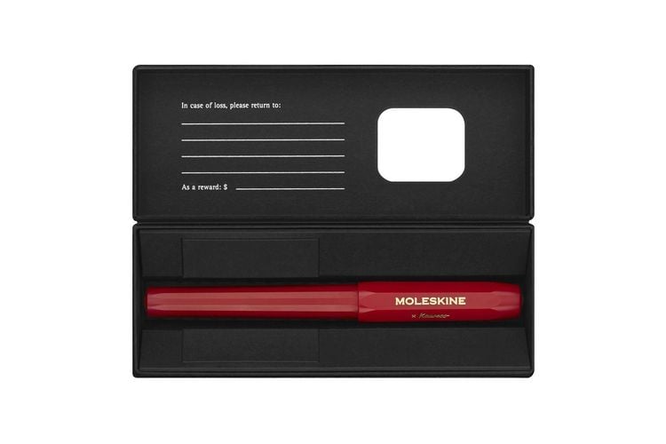 Produktbild: Moleskine Kaweco Ballpoint Pen, Red, Medium Point (0.7 MM), Blue Ink