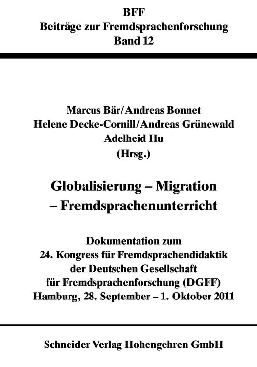 Produktbild: Globalisierung - Migration - Fremdsprachenunterricht
