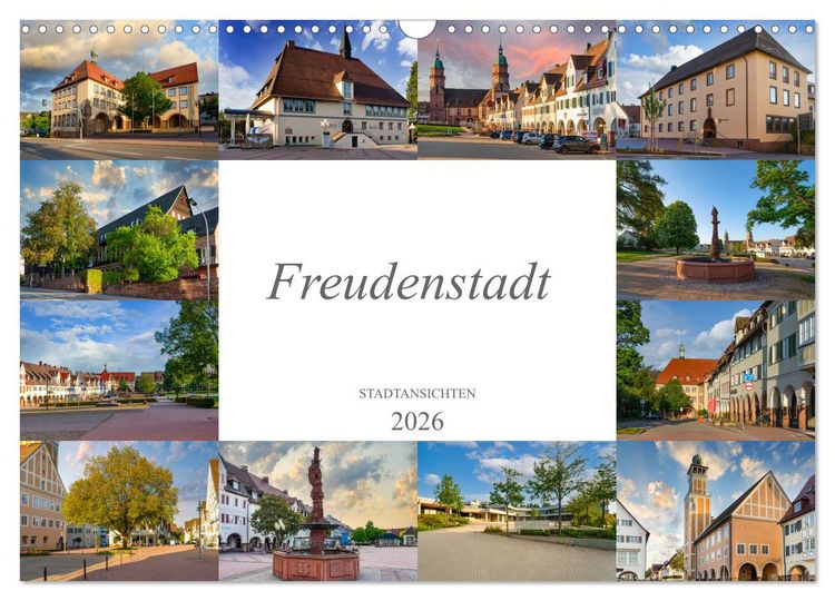 Produktbild: Freudenstadt Stadtansichten (Wandkalender 2026 DIN A3 quer), CALVENDO Monatskalender