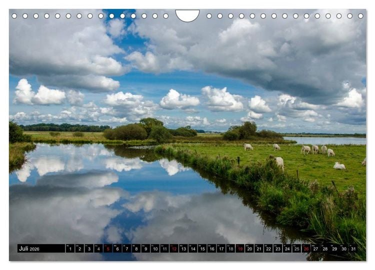 Produktbild: Worpswede - K&uuml;nstlerdorf unter weitem Himmel (Wandkalender 2026 DIN A4 quer), CALVENDO Monatskalender