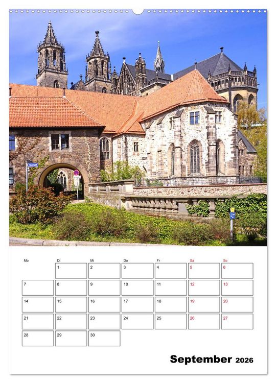 Produktbild: Magdeburger Ansichten (hochwertiger Premium Wandkalender 2026 DIN A2 hoch), Kunstdruck in Hochglanz