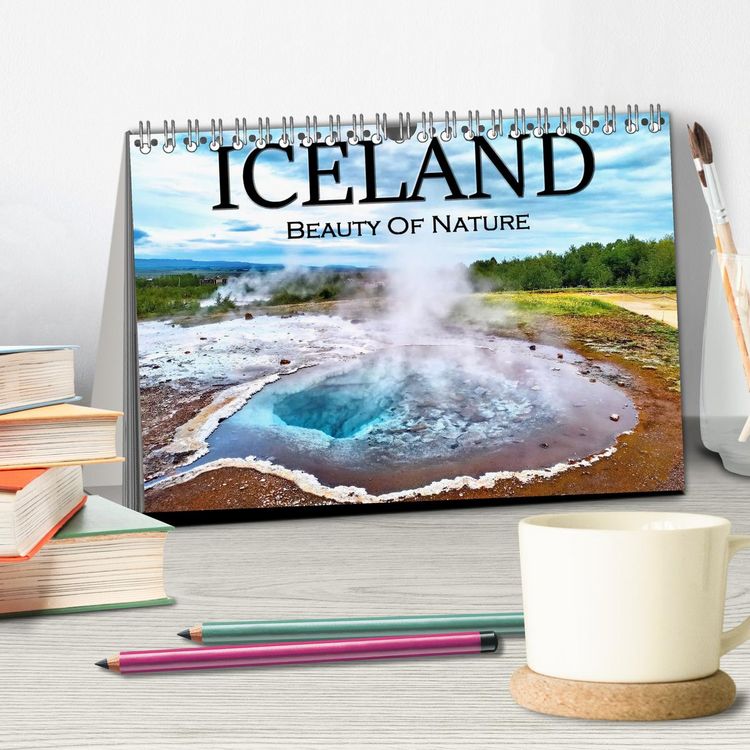 Produktbild: Iceland Beauty of Nature (Desk Calendar 2026 DIN A5 landscape), CALVENDO 12 Month DeskCalendar