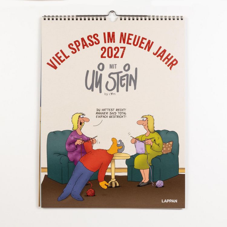 Produktbild: Viel Spa&szlig; im neuen Jahr 2027 mit Uli Stein: Monatsplaner mit komplett neuen Cartoons