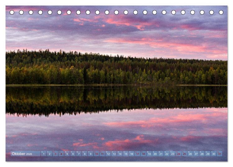 Produktbild: Wildes Finnland (Tischkalender 2026 DIN A5 quer), CALVENDO Monatskalender