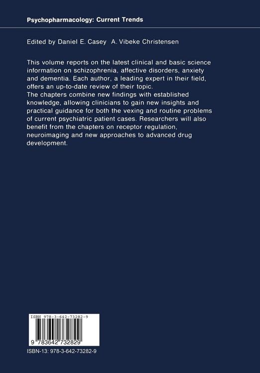 Produktbild: Psychopharmacology: Current Trends