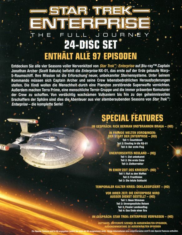 Produktbild: Star Trek - Enterprise/Season 1-4 [24 BRs]