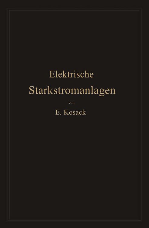 Produktbild: Elektrische Starkstromanlagen