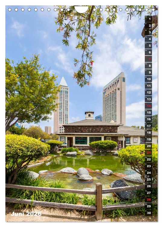 Produktbild: SAN DIEGO K&uuml;stenmetropole mit Flair (Wandkalender 2026 DIN A4 hoch), CALVENDO Monatskalender