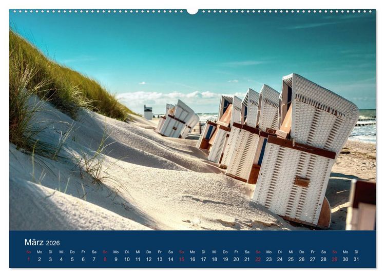 Produktbild: Ostseezauber (hochwertiger Premium Wandkalender 2026 DIN A2 quer), Kunstdruck in Hochglanz