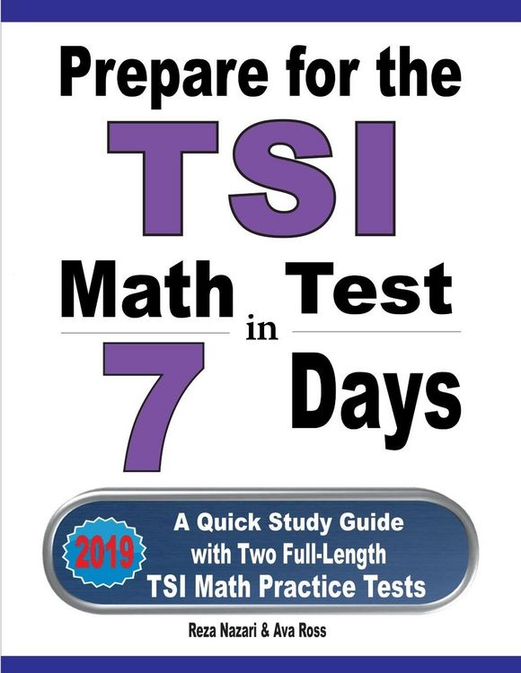 Produktbild: Prepare for the TSI Math Test in 7 Days