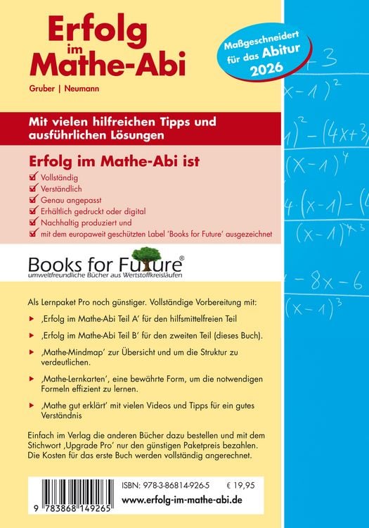 Produktbild: Erfolg im Mathe-Abi 2026 Leistungsfach Teil B Baden-W&uuml;rttemberg